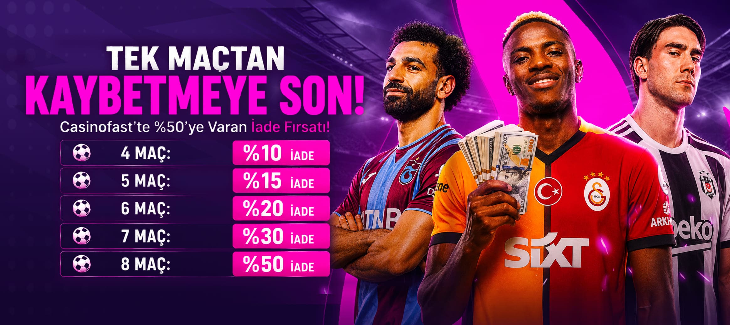 Kombine Kupona %50 İade
